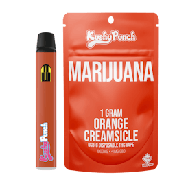 1G Kushy Punch Vape - Orange Creamsicle