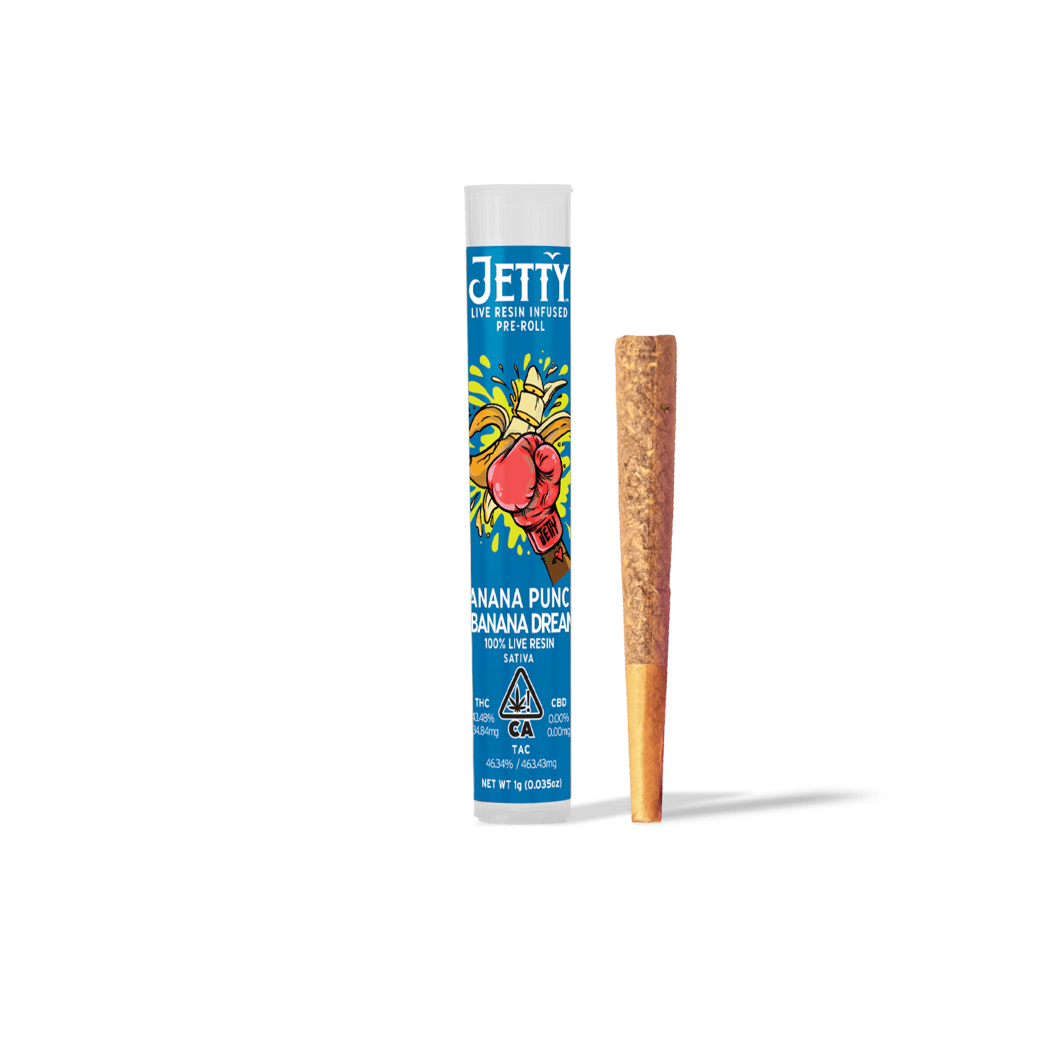 Banana Punch x Banana Dream PreRoll Live Resin Infused 1g Jetty Extracts