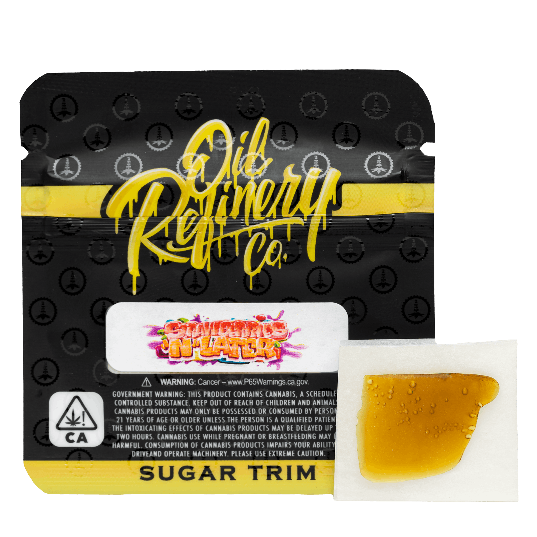 Oil Refinery Co | Strawberries N Later - .5g Sugar Trim - Jungle Boys