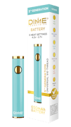 Dime Industries 5th Generation 510 Thread Battery - Aqua Blue