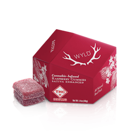 *HIGH DOSE* Raspberry Sativa Enhanced Gummies | 300mg