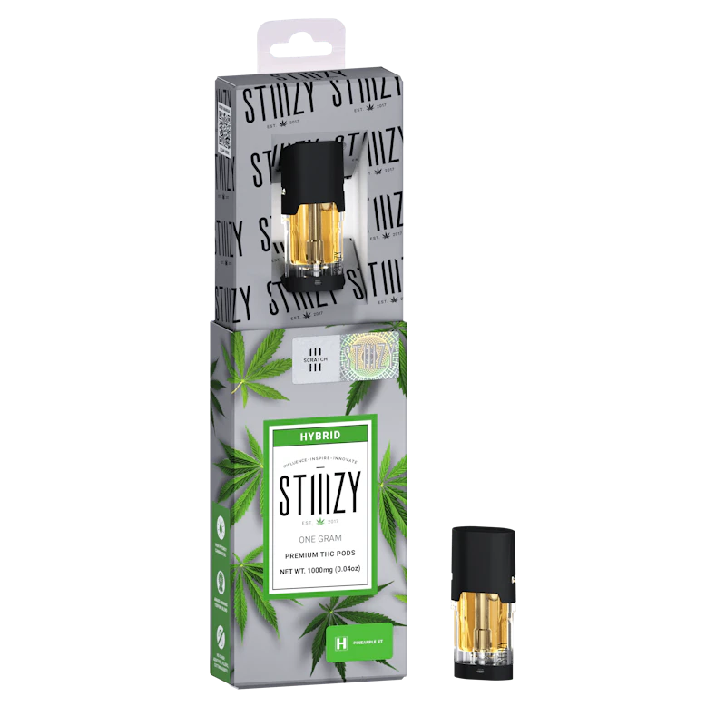 STIIIZY Vape Cartridge - PINEAPPLE RT 1G Original THC Pod - STIIIZY, Cartridges
