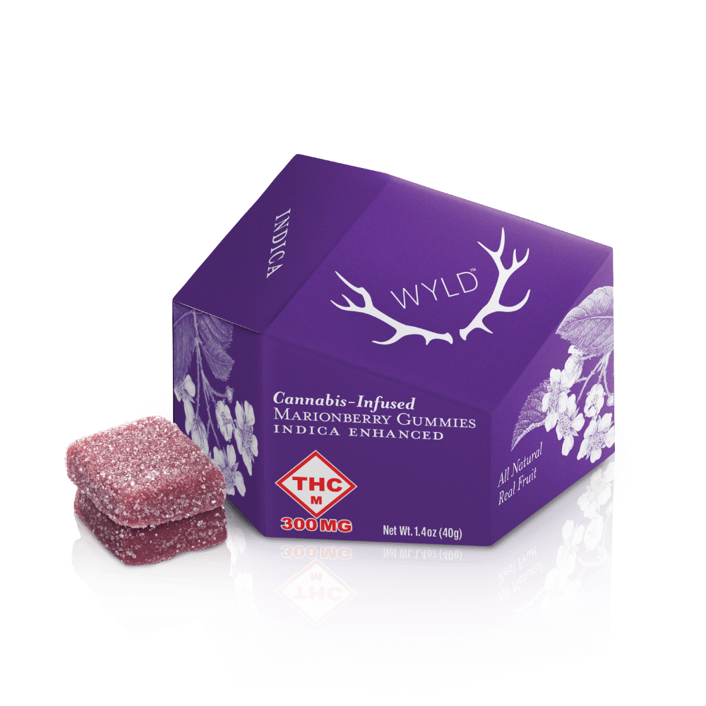 Wyld — *HIGH DOSE* Marionberry Indica Enhanced Gummies - 300mg