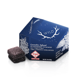 *HIGH DOSE* Elderberry 3:1 CBN + Indica Enhanced Gummies | 300:100mg