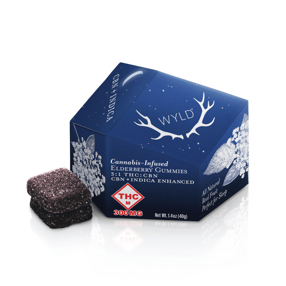 Elderberry | 3:1 THC:CBN Gummies | 300mg | 10ct | 30mg/ea