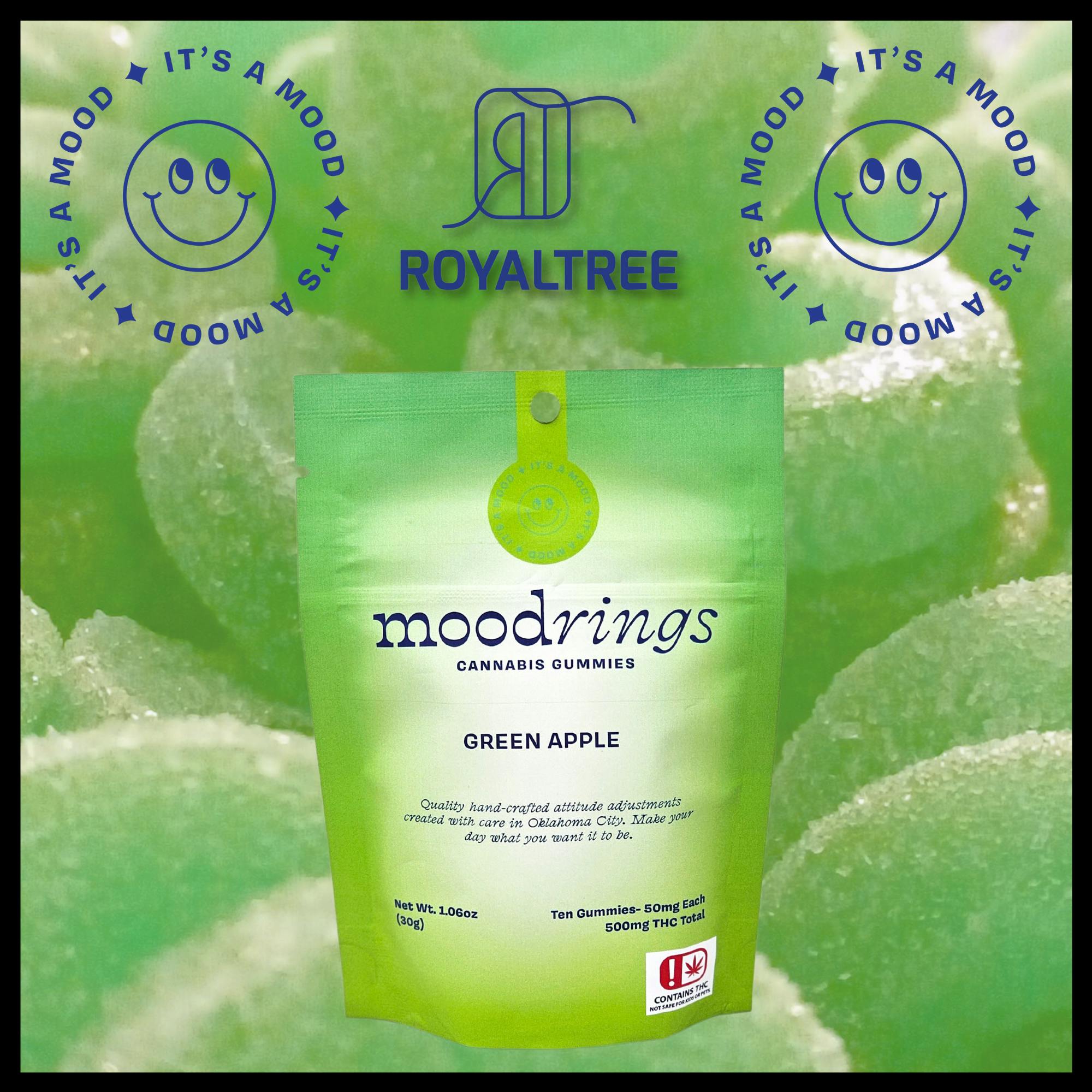 Mood Rings Gummies - 500mg - Green Apple