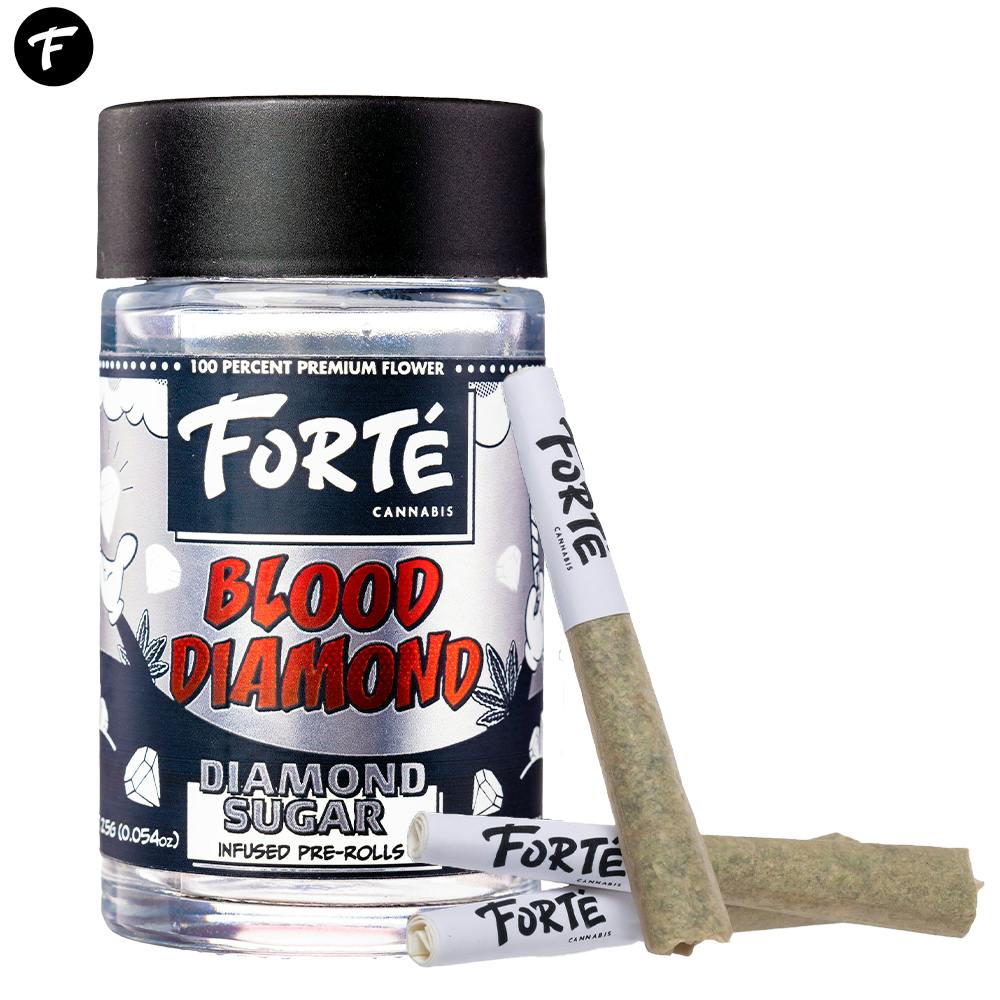 Forté Diamond Sugar Infused Pre Roll Multi Packs Blood Diamond 5x.5g