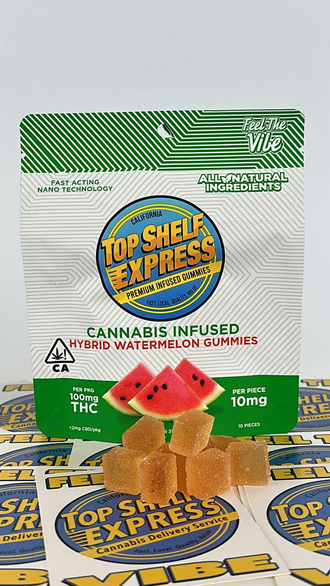 Top Shelf Express Watermelon (100mg) (Buy 2 get 1 for .01) Weedmaps