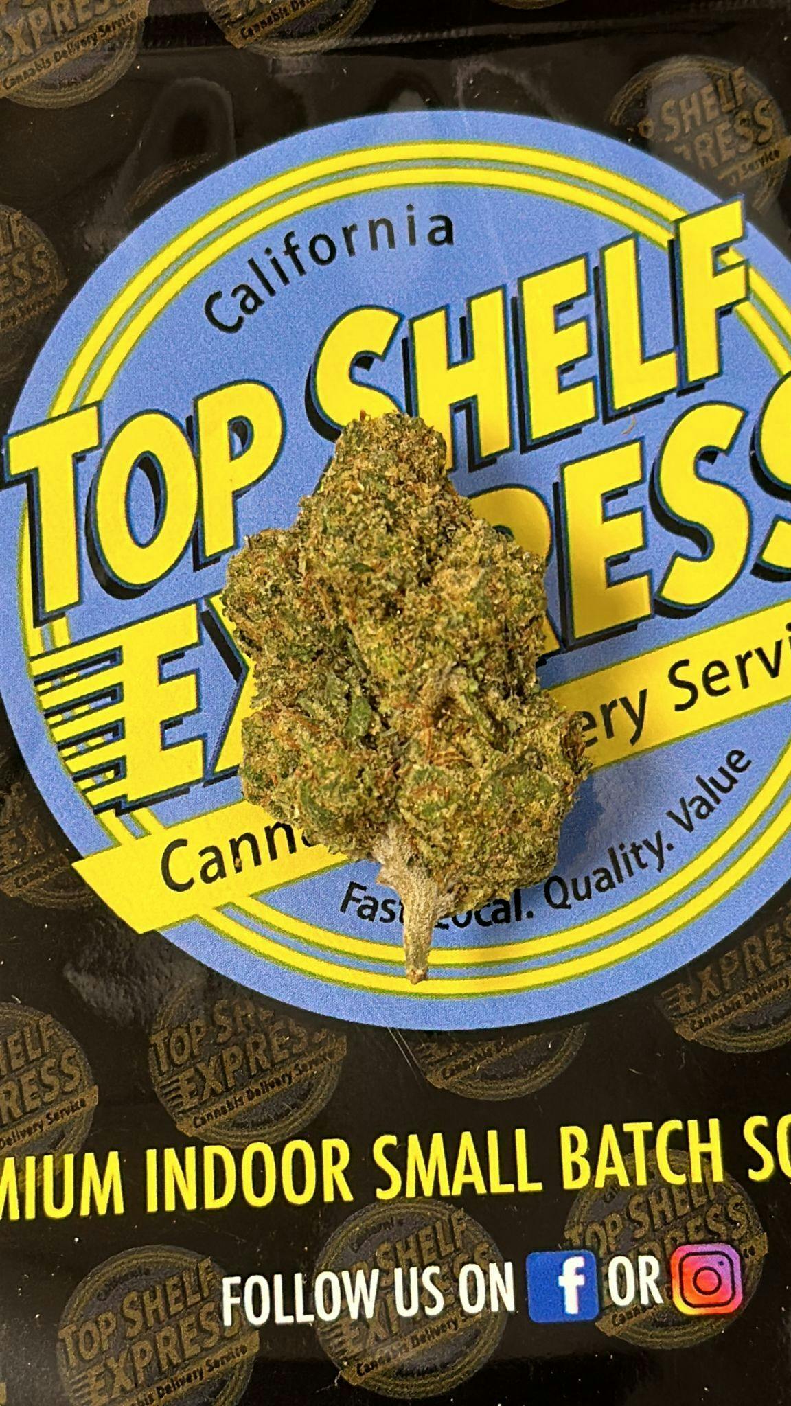 Top Shelf Express Grape Fog **BLOW OUT SPECIAL 25 AN EIGHTH*** Weedmaps