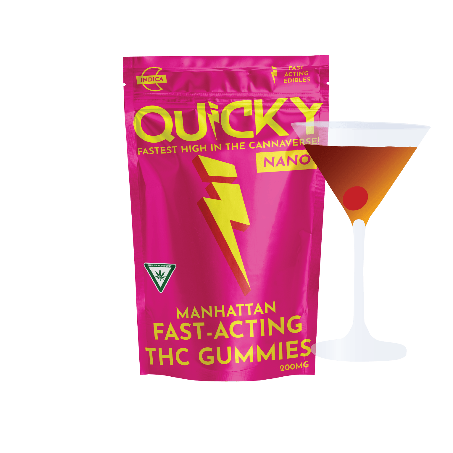 Quicky Gummies - Manhattan (Indica) - 200mg by Quicky Edibles