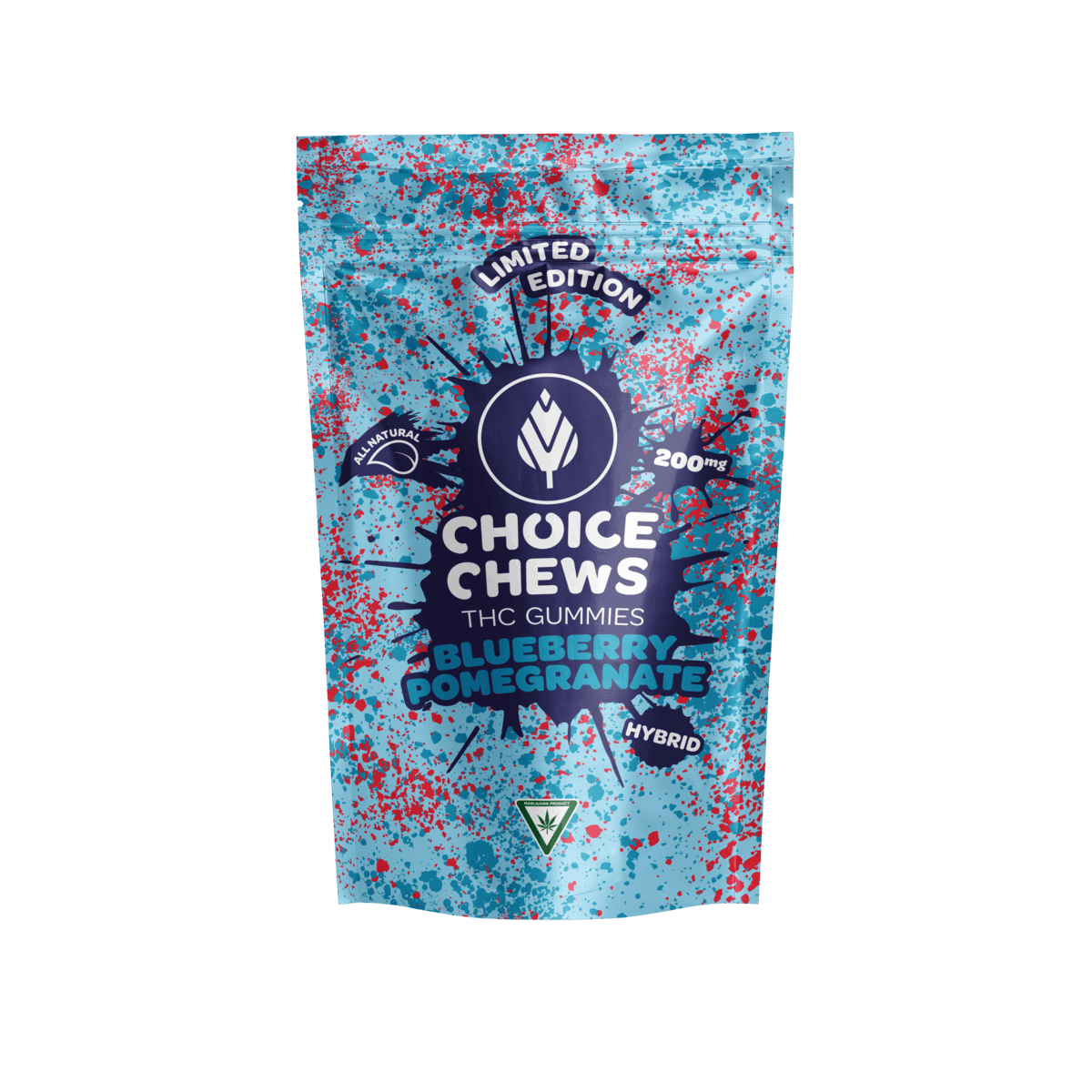 Choice Chews Blueberry Pomegranate (Hybrid) 200mg Choice Chews