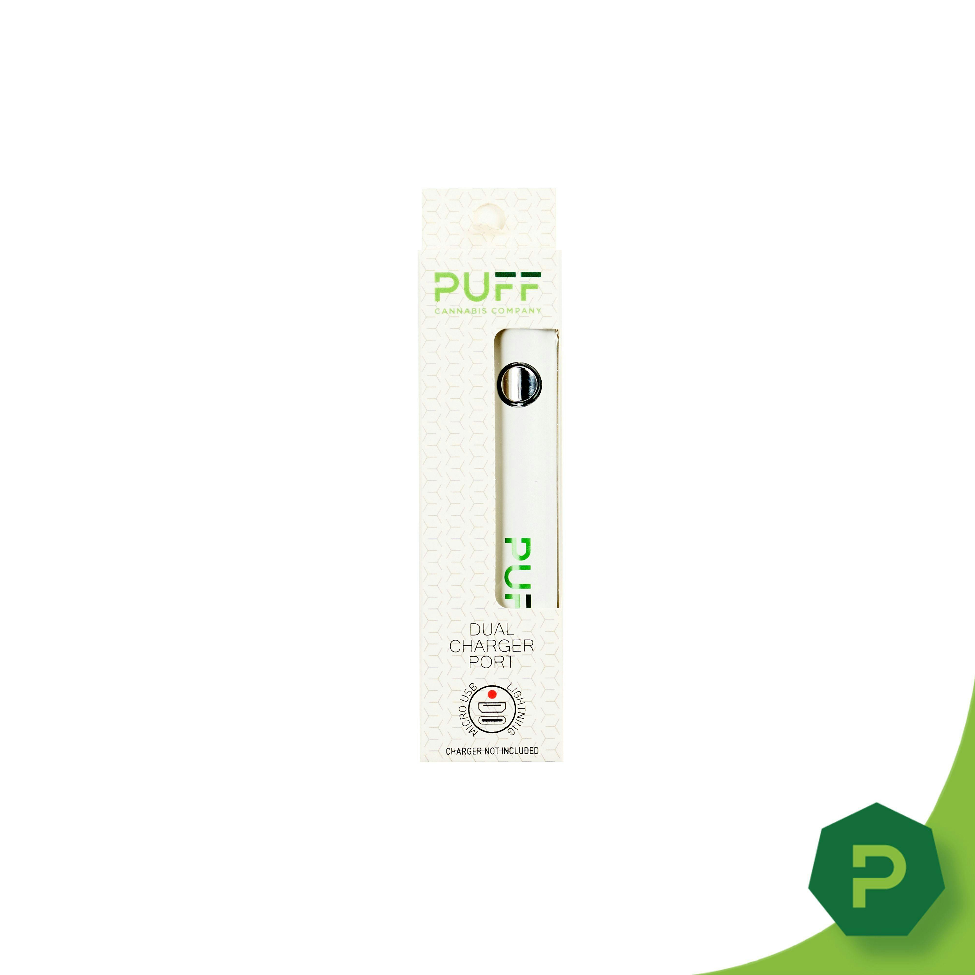 Puff Cannabis Company - Bay City Dispensary PUFF 510 Battery White - Puff Cannabis Company