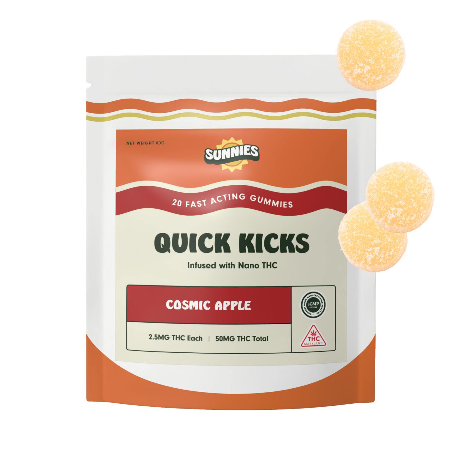 Cosmic Apple Nano Gummies 50mg at Crabtree Dispensary