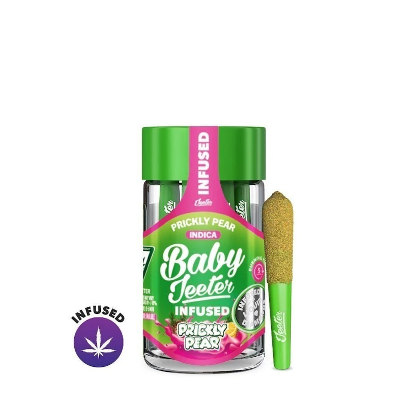 Jeeter Prickly Pear · Baby Infused Minis · 0.5g each · 5pk, Infused Pre-Rolls