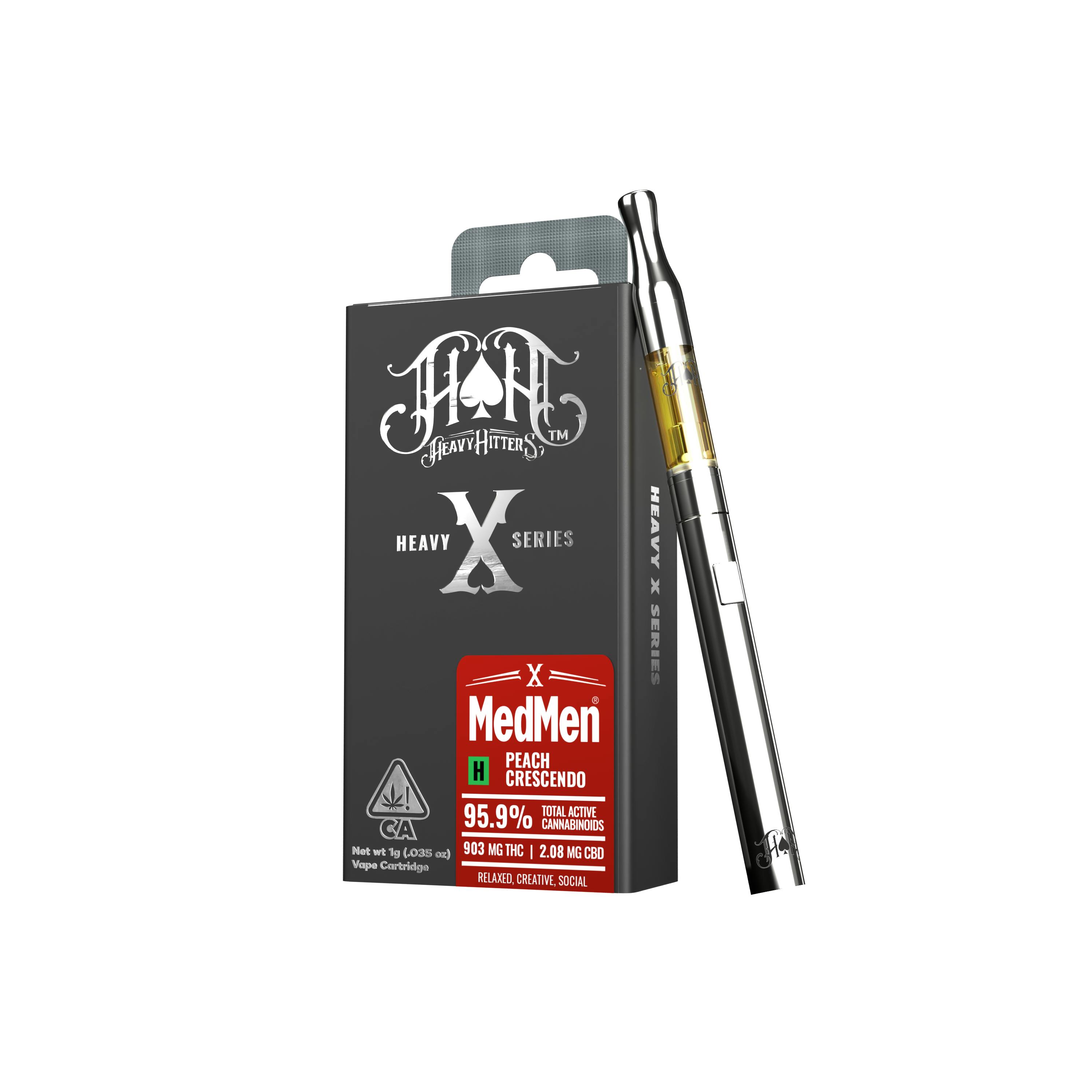 Heavy Hitters x MedMen | Peach Crescendo | Ultra Extract Cartridge | 1g