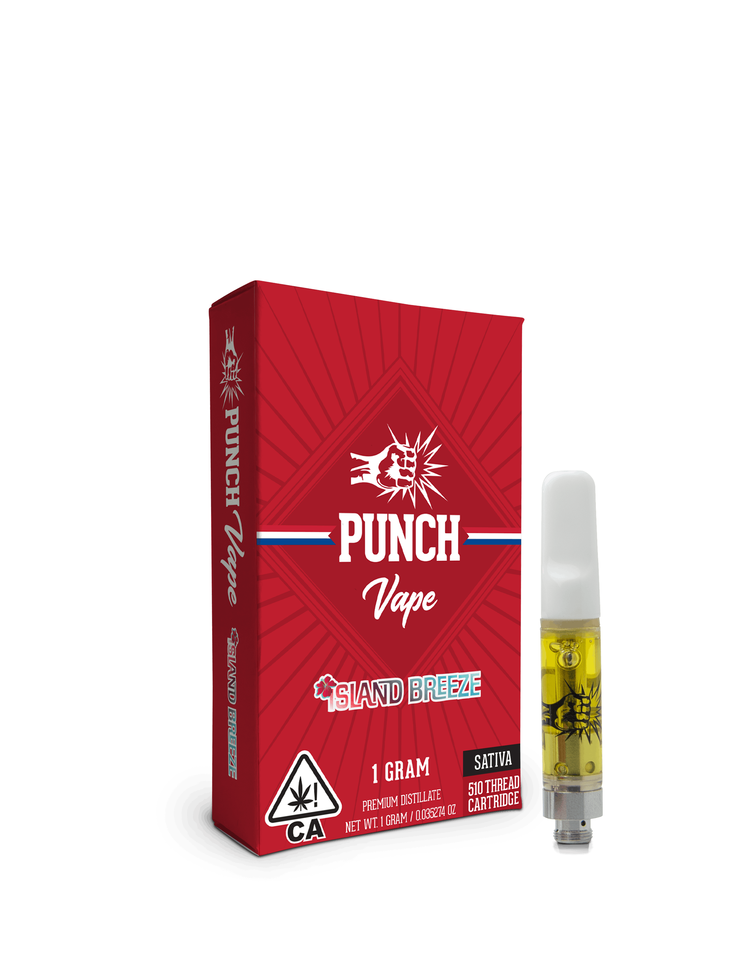 Punch 510 Distillate Cart Island Breeze (1g) Punch Edibles & Extracts