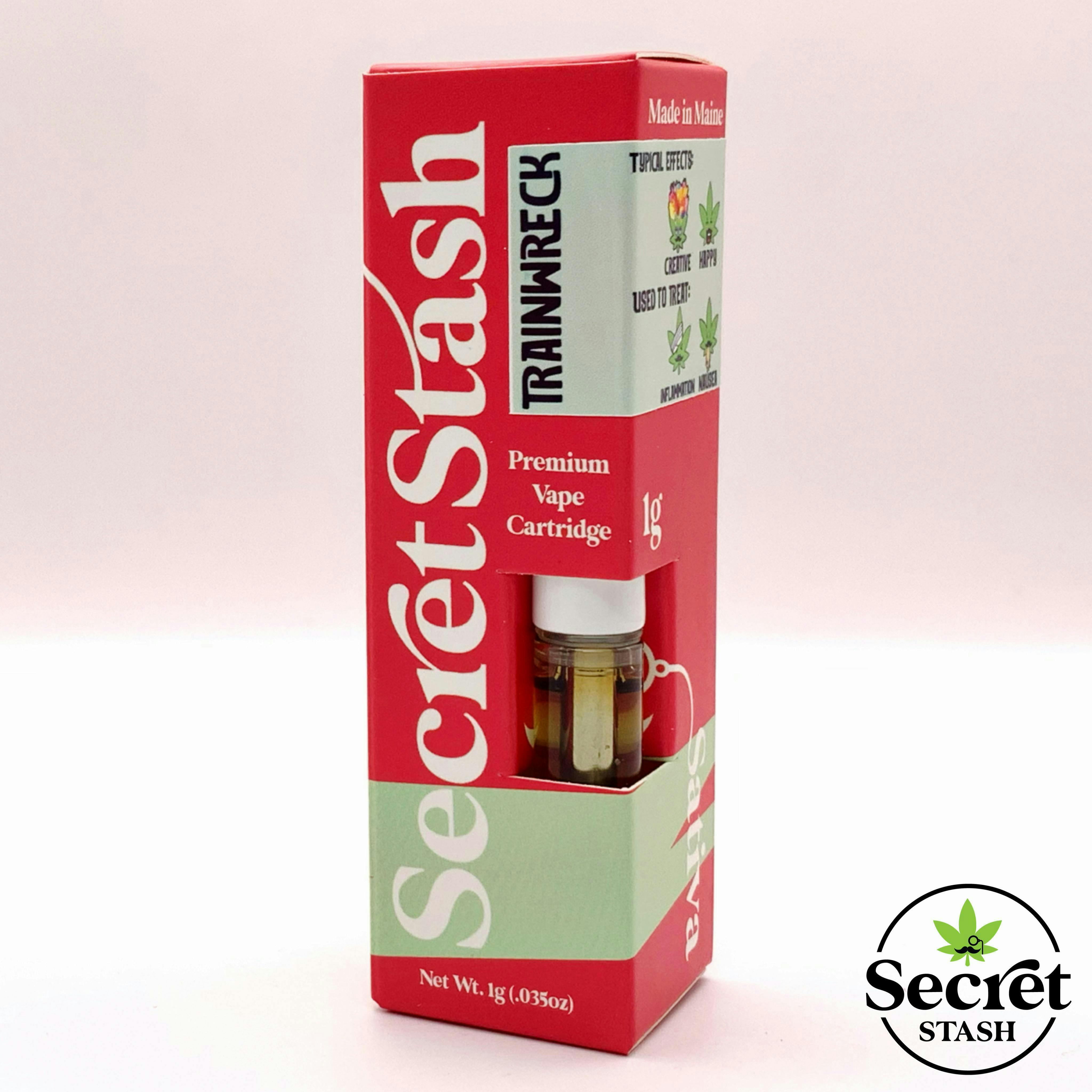 Secret Stash | THC Distillate Cart | Sativa | Trainwreck | 1g by Secret Stash