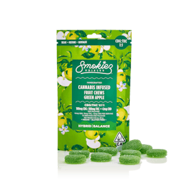 Green Apple 100mg CBG : 100mg THC Fruit Chews - CA