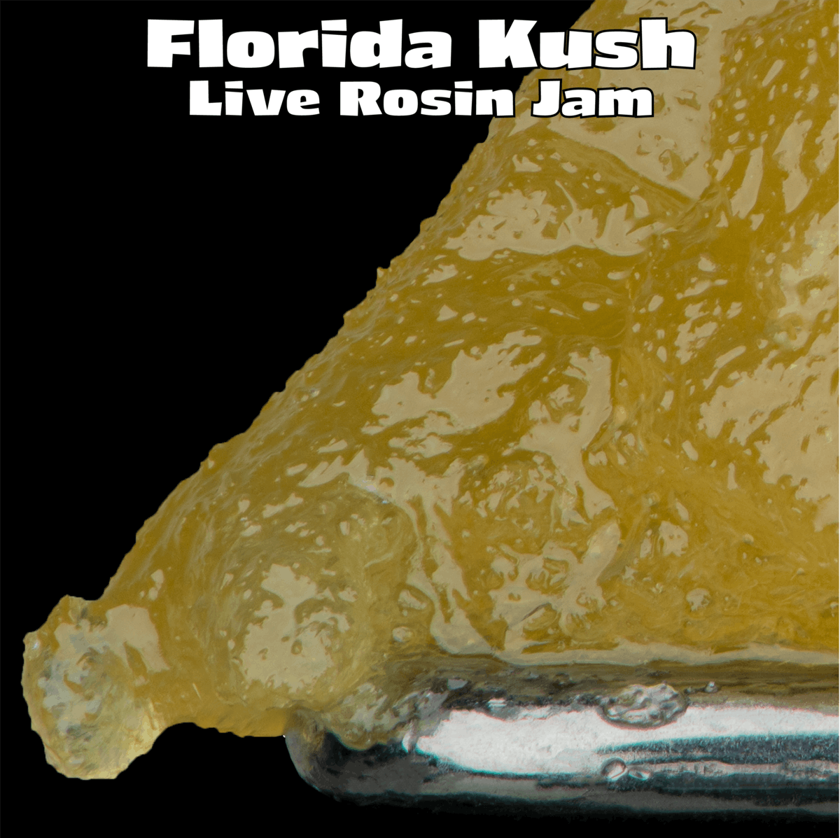 Florida Kush Indoor Live Rosin Jam 14990u Tier 1 SoilGrown Solventless