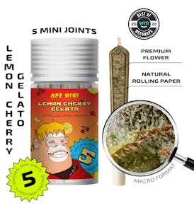 Lemon Cherry Gelato — 5 original mini joints (2.5g | 0.5g each)