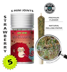 Strawberry — 5 original mini joints (2.5g | 0.5g each)