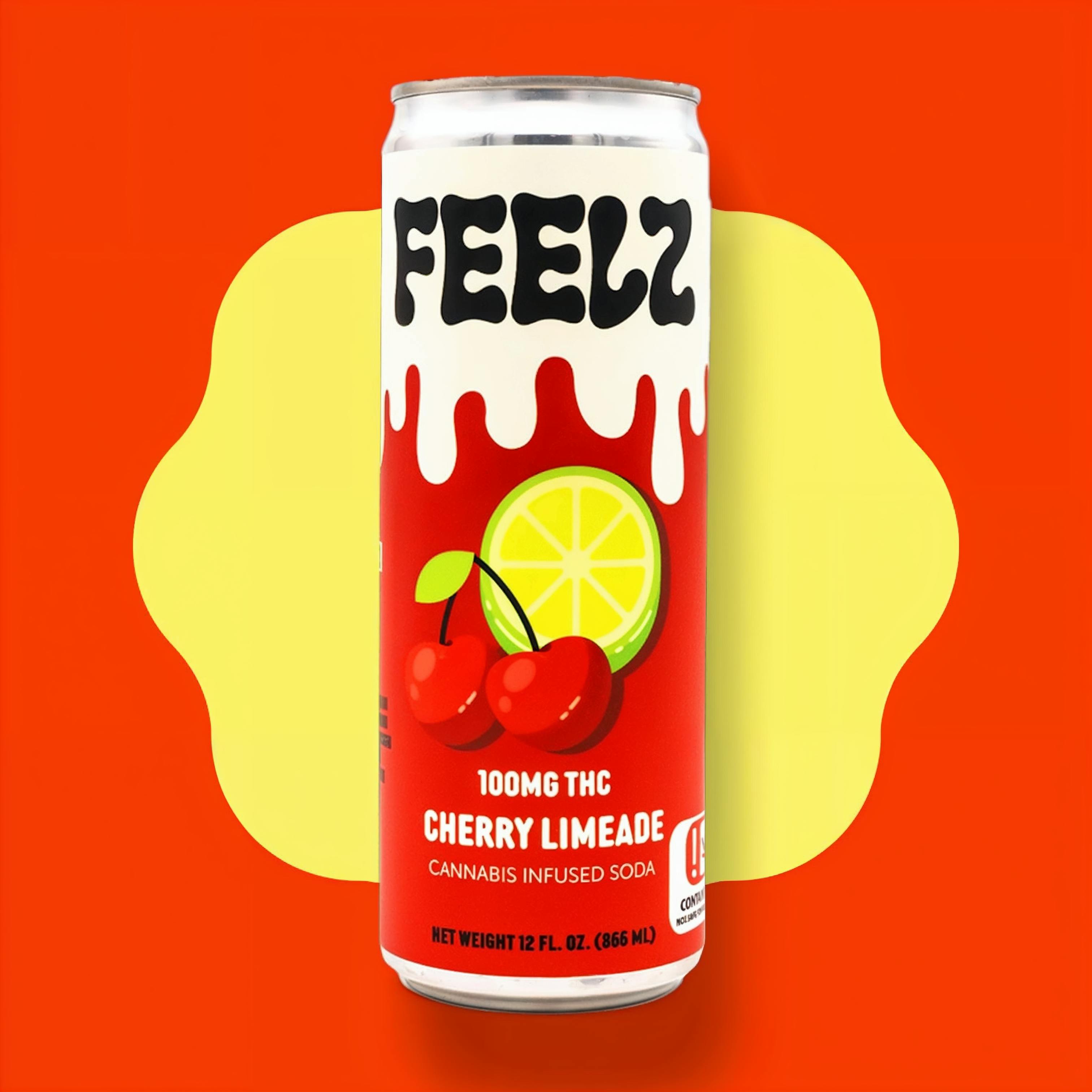 100mg Cherry Limeade Infused Soda Feelz - Feelz