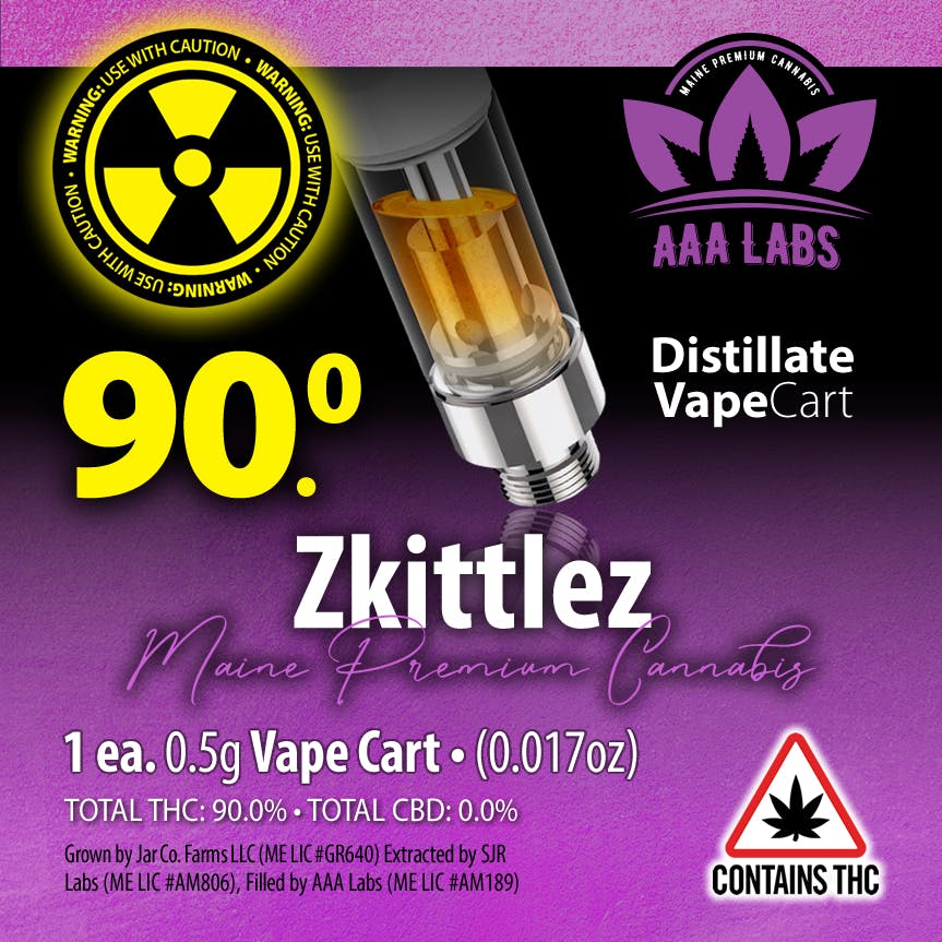 AAA Pharms Zkittles Distillate Vape Cart Weedmaps