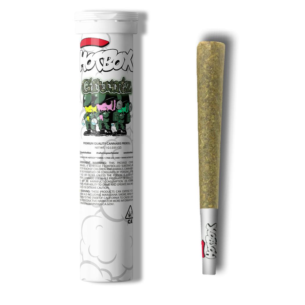 HOTBOX | Gruntz Indica Preroll (1g) Indoor Flower - Herbi...