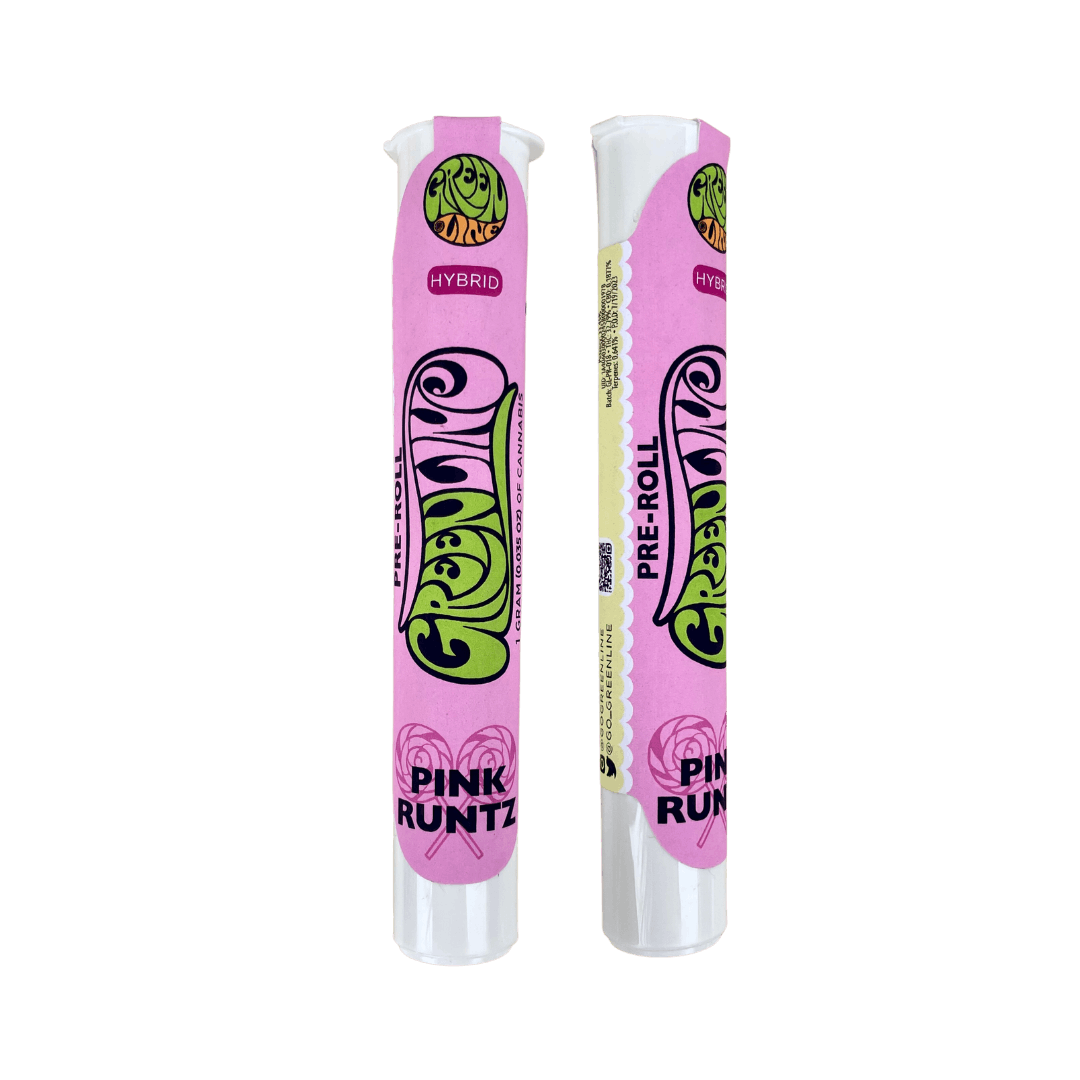 Pink Runtz - 100% Flower Pre-Roll - 1G - Greenline