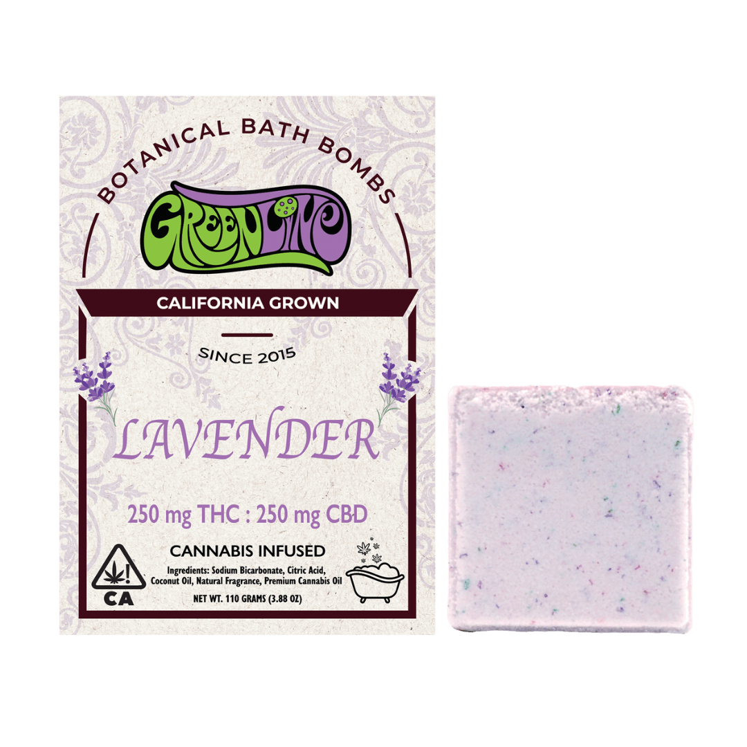 Lavender Bath Bomb 1:1 - 250mg THC : 250mg CBD