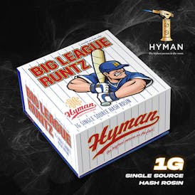 Big League Runtz | 1G Single Source Hash Rosin | HYMAN | REC