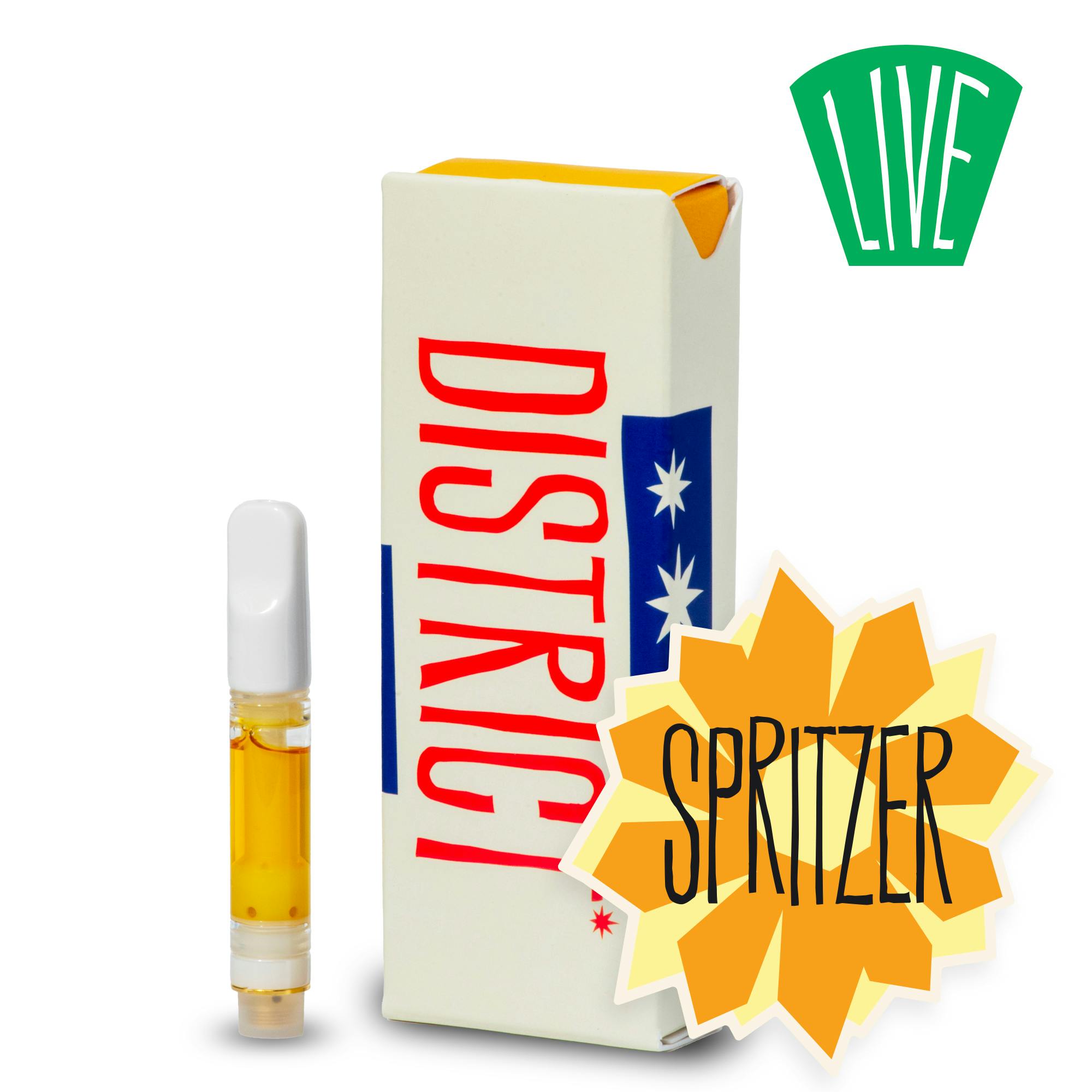 Spritzer Live Resin Vape Cart by District Cannabis