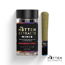 Mittens Extracts Minis | Infused Pre-Rolls 2.5g | 5pk - Strawberry Cough