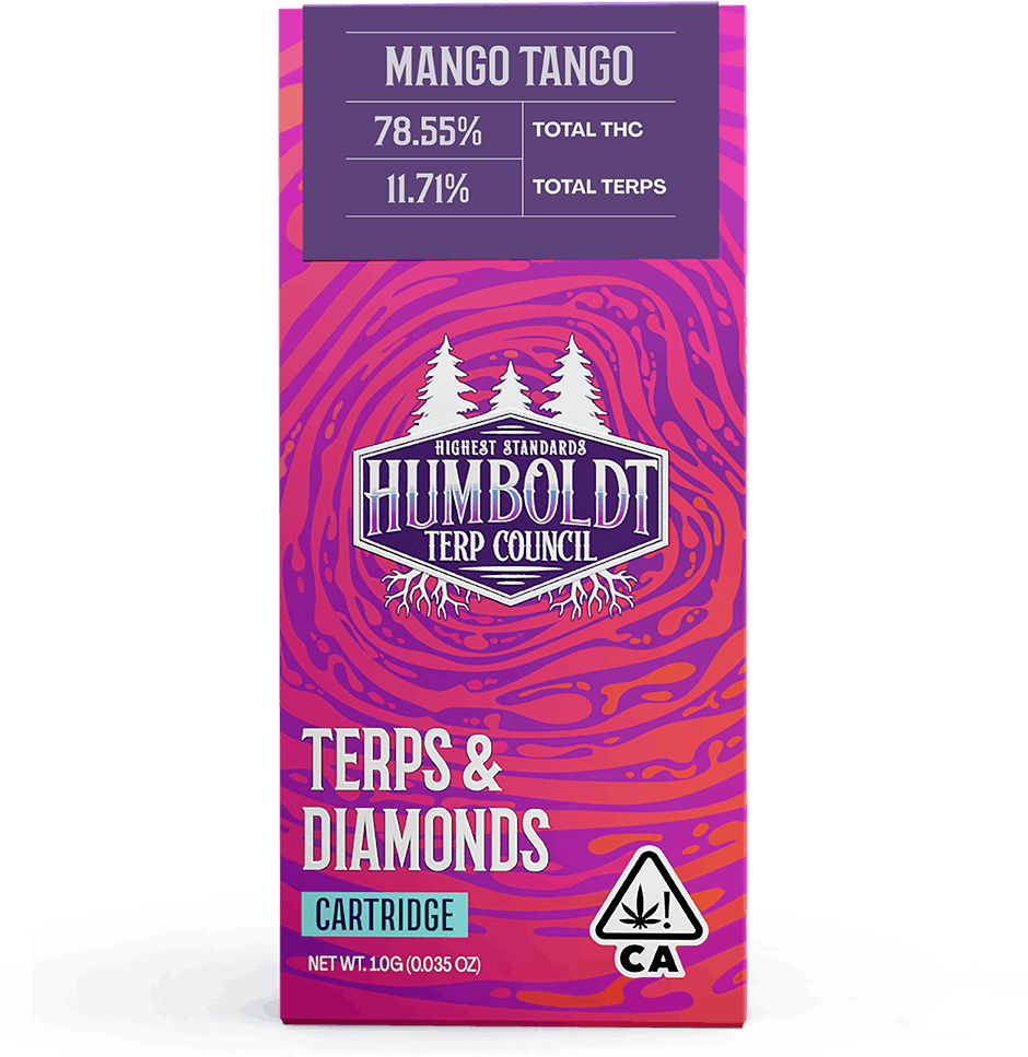 Humboldt Terp Council Live Resin Vape Cartridge Mango Tango 1g