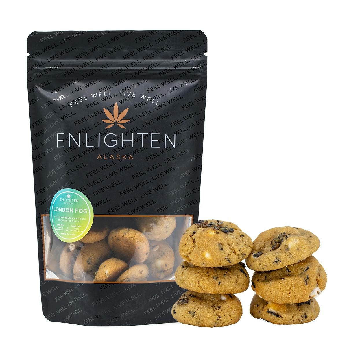 London Fog White Chocolate Chip Cookies - 10 pack (100mg)