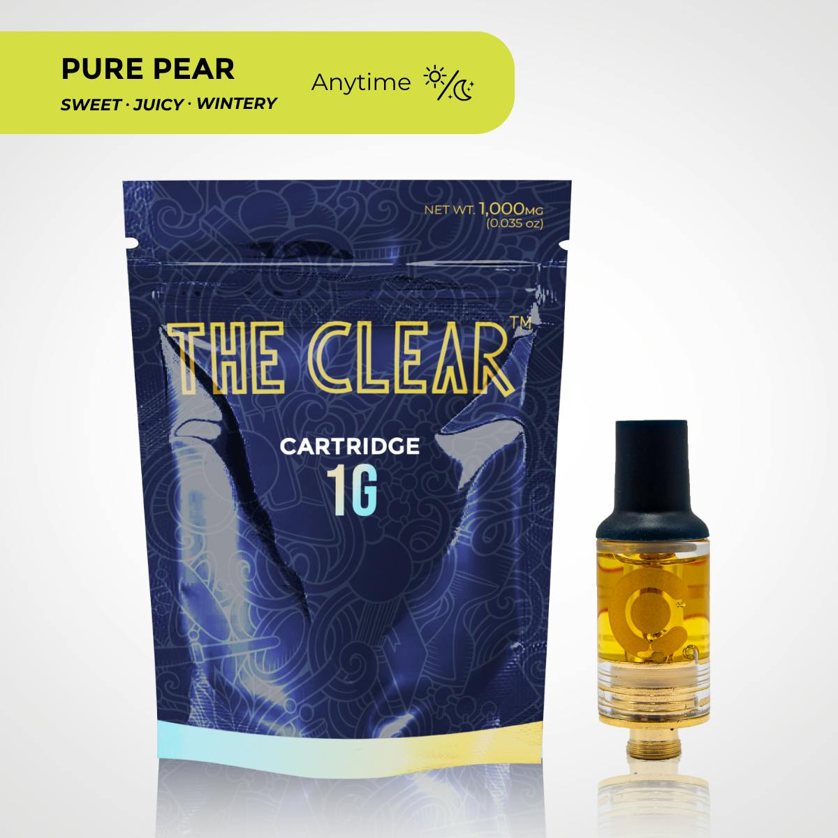 The CLEAR Original Cartridge 1000mg | Pure Pear by CLEAR Brands