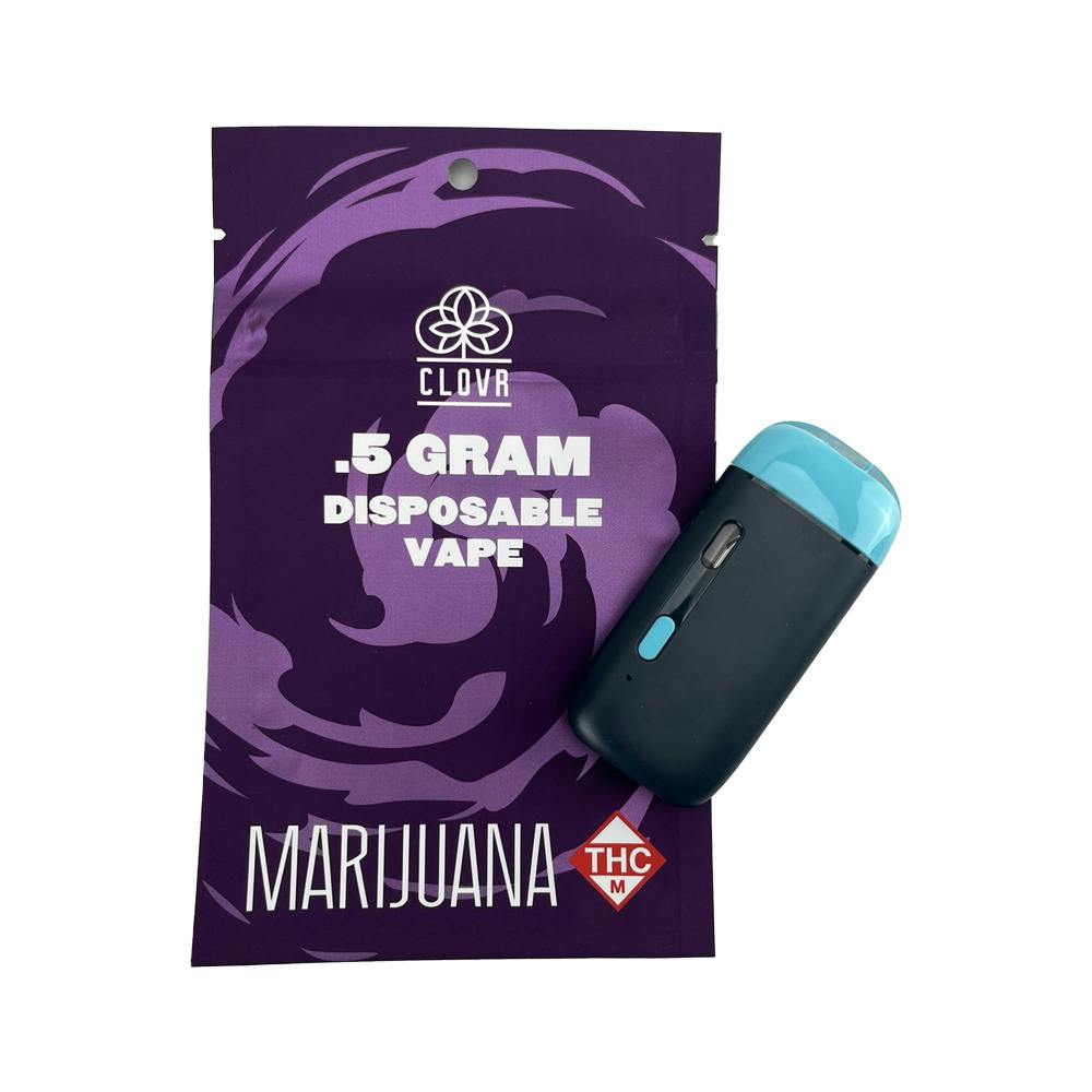 CLOVR CLOVR Disposable Vape Pen 0.5 g Distillate Wedding Cake