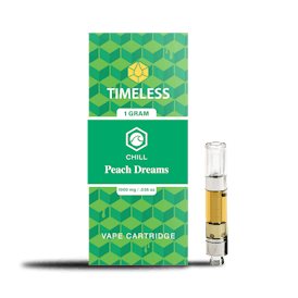 Timeless Peach Dreams 1000mg Vape Cartridge (Chill)