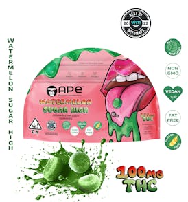 Watermelon Sugar High — 100MG THC Gummies (NET WT 35g | 3.5g each)