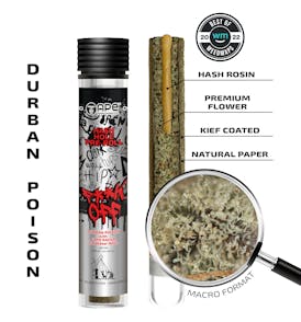 Durban Poison & Cafe Racer — Hash Hole Pre-Roll (2.5g)