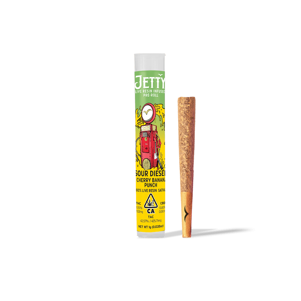 Sour Diesel x Cherry Banana Punch | Live Resin Infused Joint | 1g
