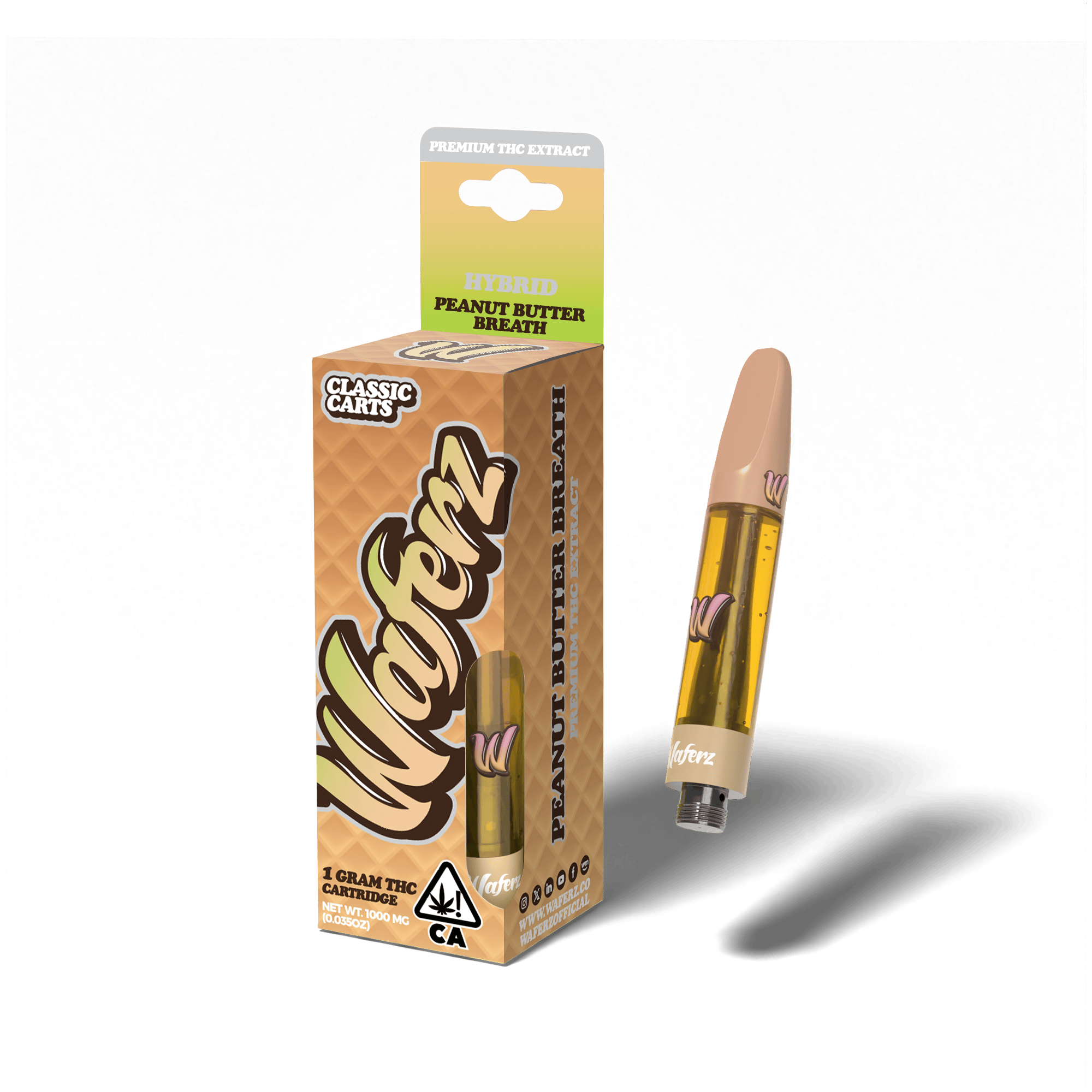 Waferz Classic Carts: Peanut Butter Breath (1g)