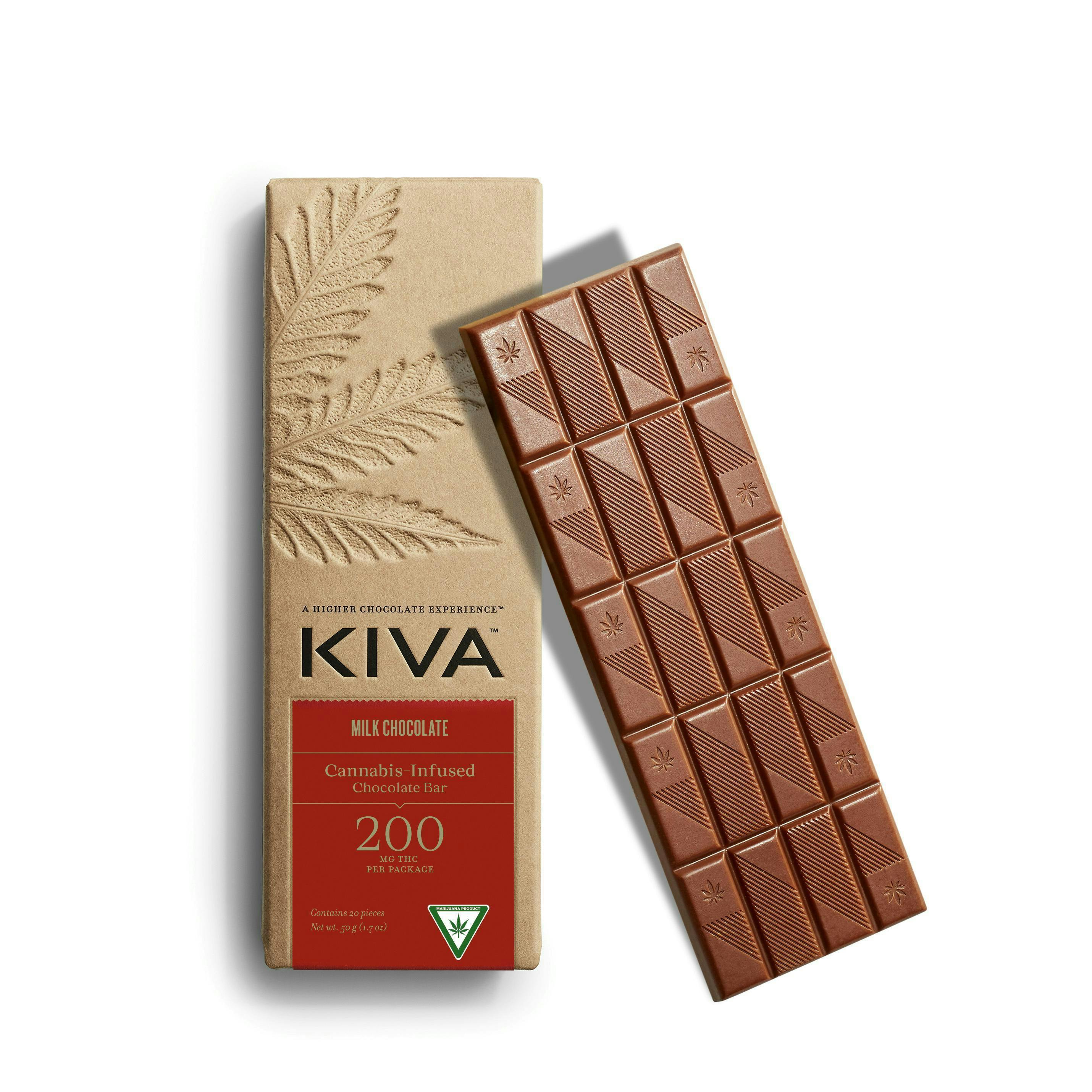 Milk Chocolate Bar | Edibles | 200mg | 20pk | 5mg/ea