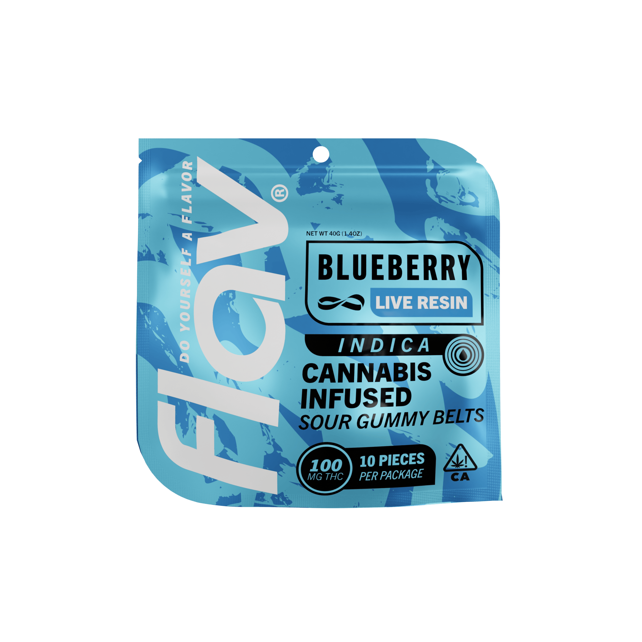 Candy - Belt - 100mg - Live Resin - Blueberry - Indica by Flav