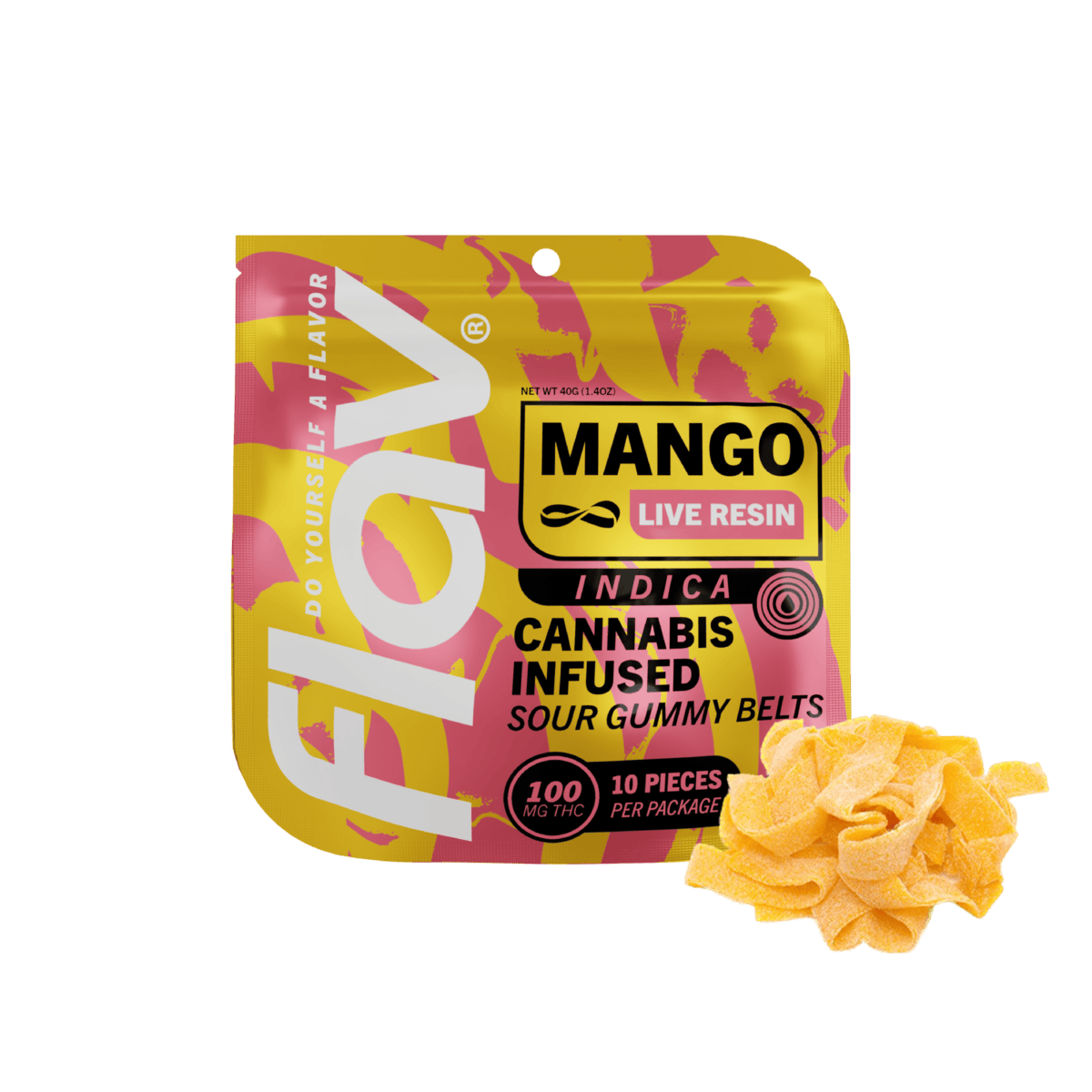 Candy - Belt - 100mg - Live Resin - Mango - Indica