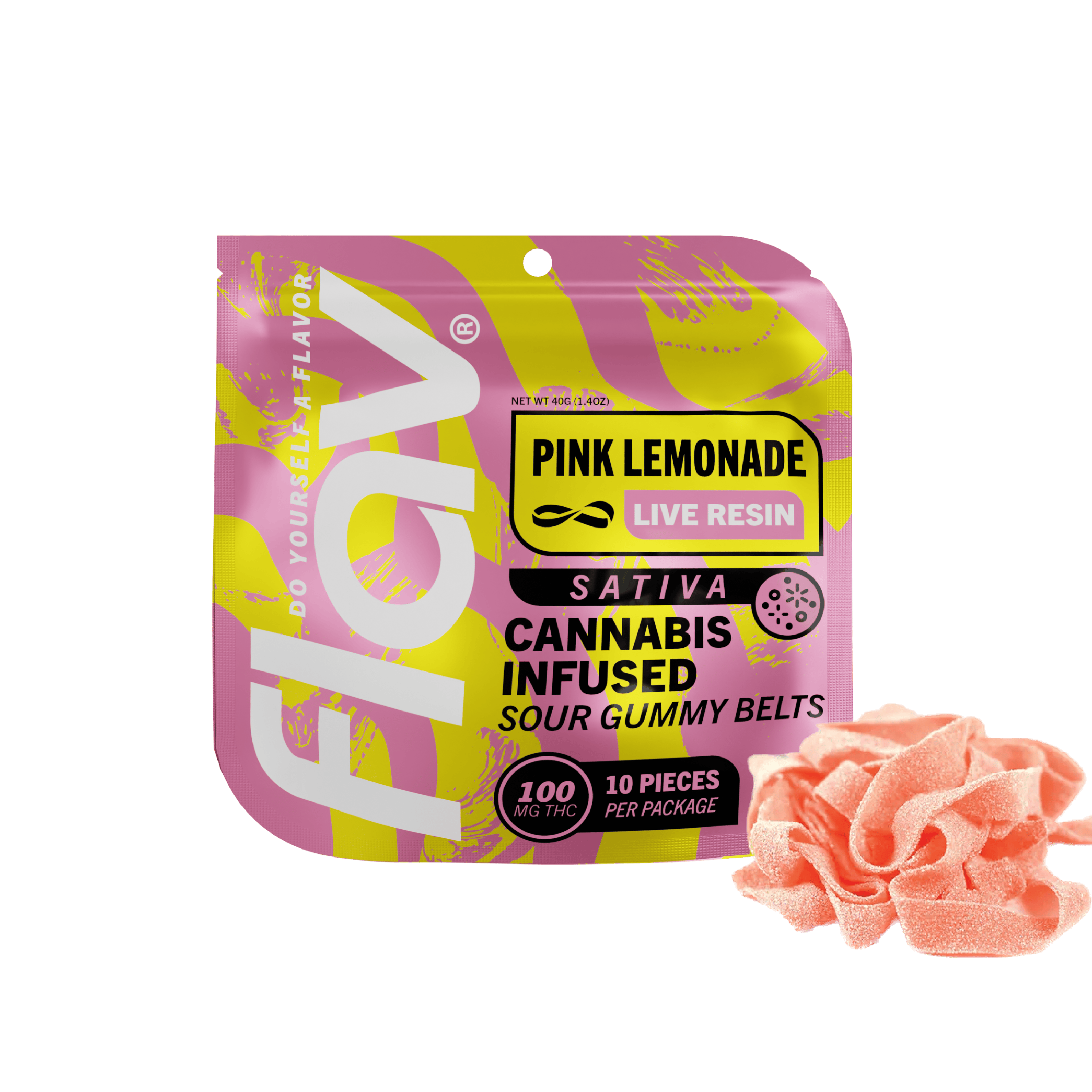 Candy - Belt - 100mg - Live Resin - Pink Lemonade - Sativa by Flav