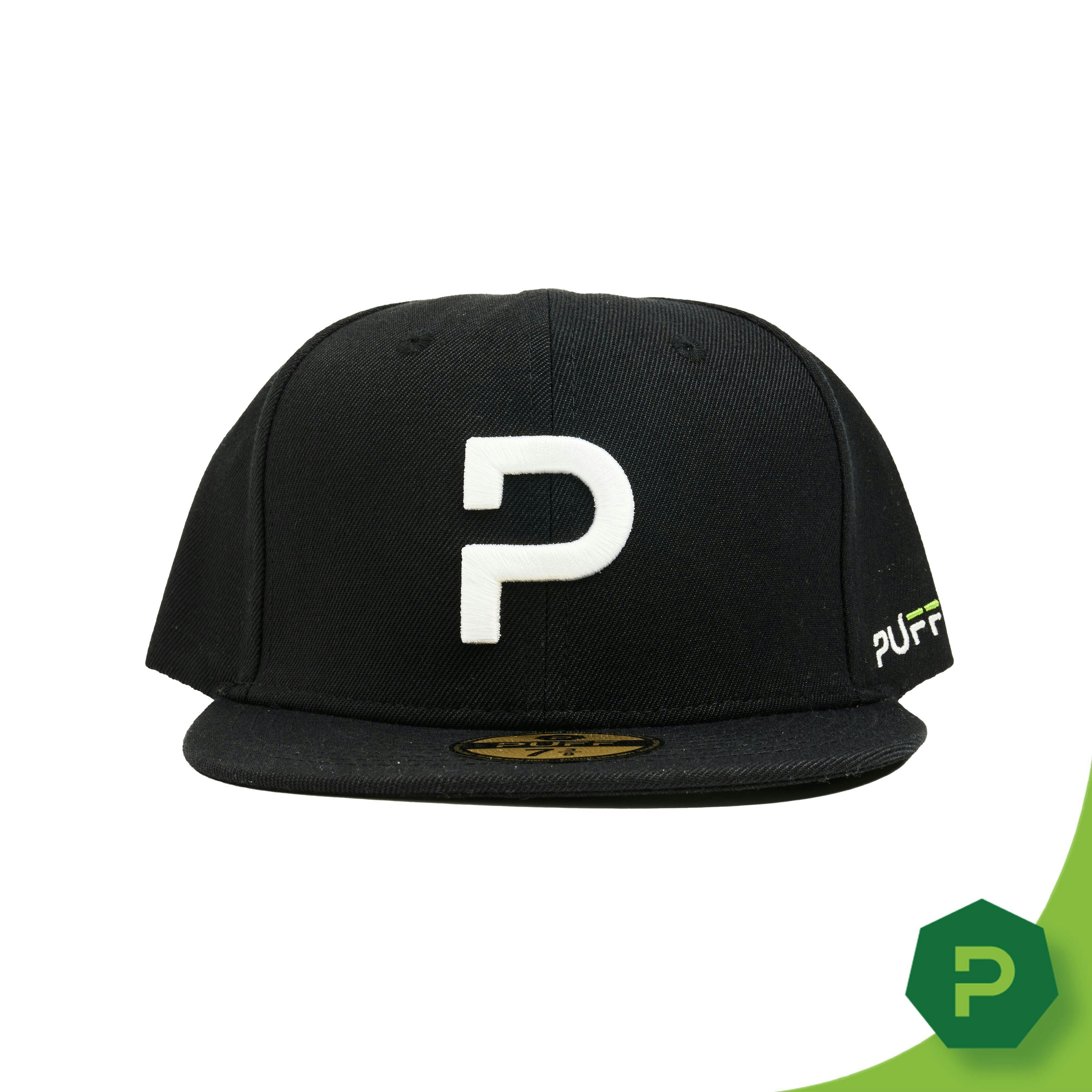 Puff Cannabis Company - Bay City Dispensary PUFF Flat Bill Hat Black - Puff Cannabis Company