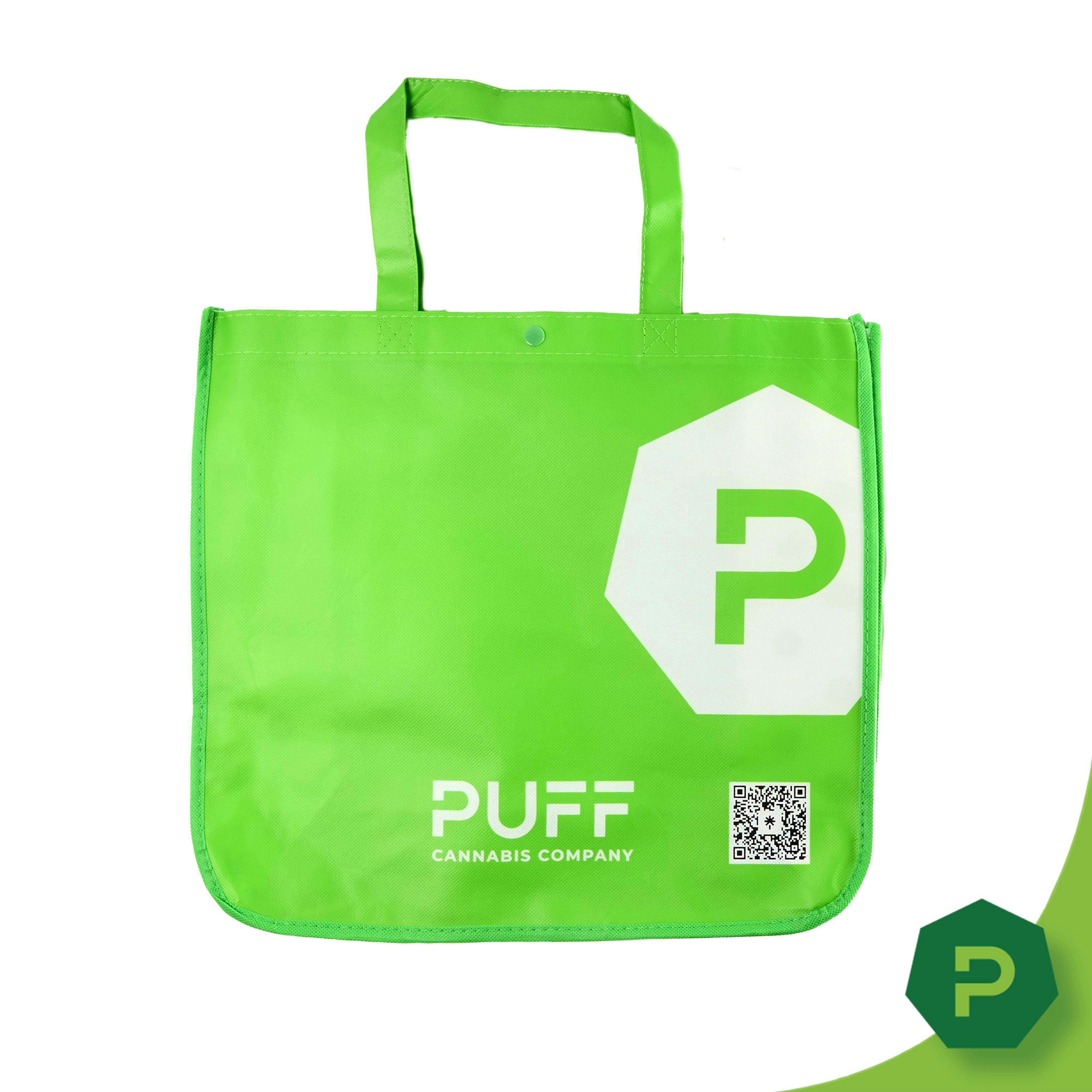 PUFF Bag Green - Puff Cannabis Company