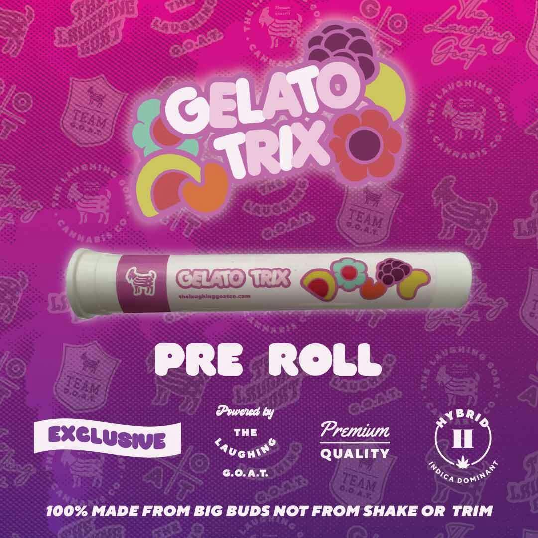 GELATO TRIX 1 GRAM PRE ROLL by The Laughing Goat