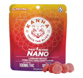 KANHA | NANO | Fruit Punch Fusion | Hybrid | 100mg THC | 10-pack